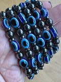 Evil Eye Hematite Bead Bracelet Jewellery