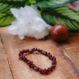 Garnet Chip Bracelet Crystal Jewellery