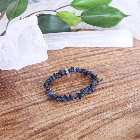 Iolite Chip Bracelet Crystal Jewellery