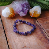 Amethyst Chip Bracelet Crystal Jewellery