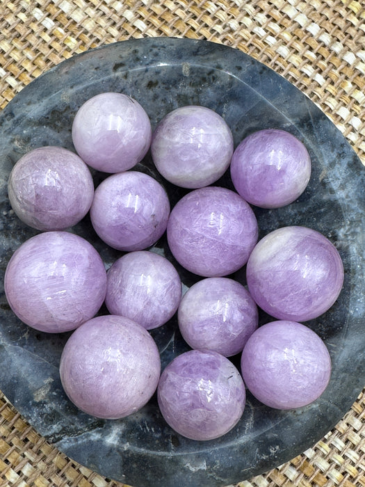 Kunzite Crystal Mini Spheres