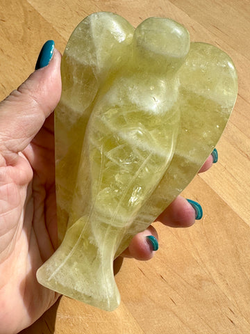 Lemon Calcite Guardian Angel Crystal