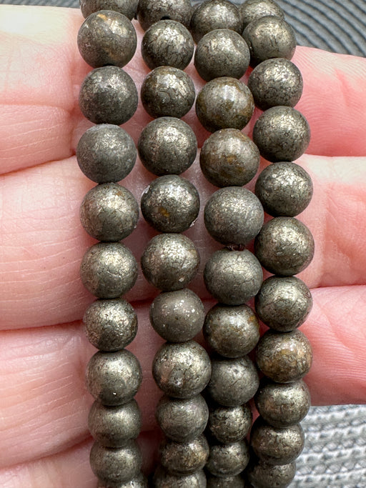 Pyrite Bead Bracelet 