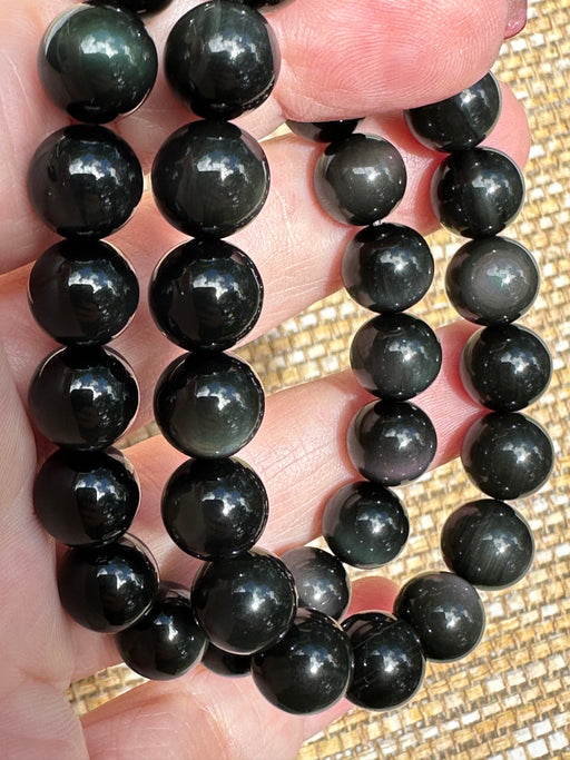 Rainbow Obsidian Bead Bracelet Jewellery