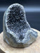Rare Black Amethyst Geode Crystal Base Cut