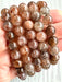 Red Rutile Quartz Bead Bracelet