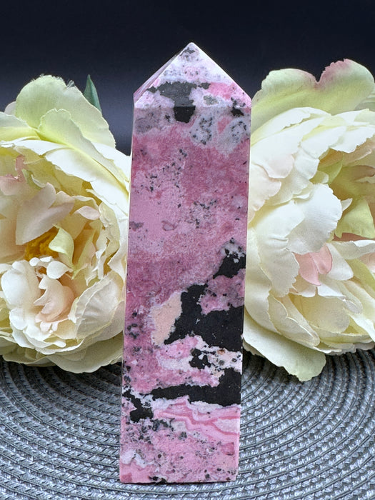 Rhodonite Crystal Tower Point