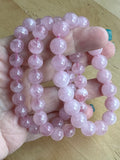 Rose Quartz Bead Bracelet Crystal