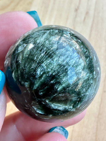 Seraphinite Mini Crystal Sphere