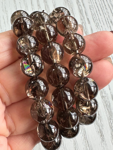 Smoky Quartz Bead Bracelet