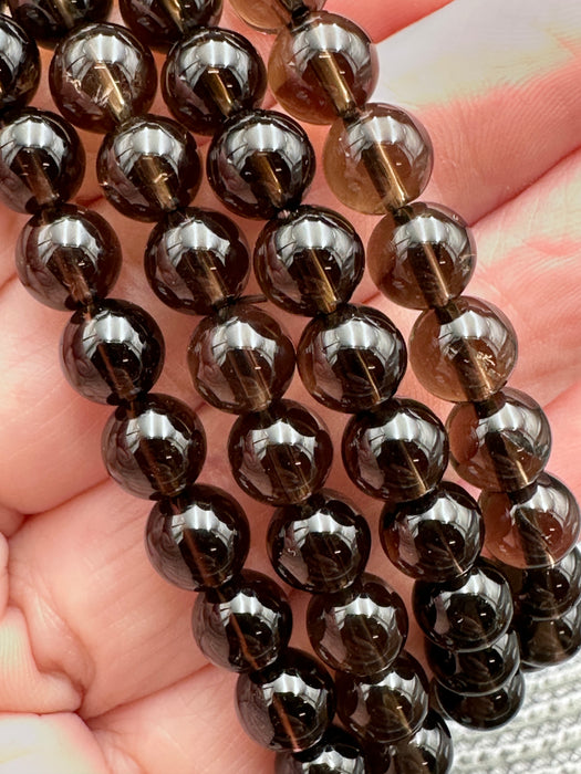 Smoky Quartz Bead Bracelet
