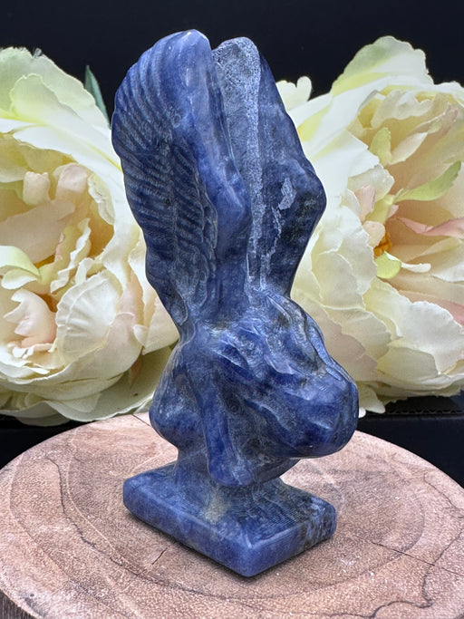 Sodalite Crying Angel Carving - (Fallen Angel)