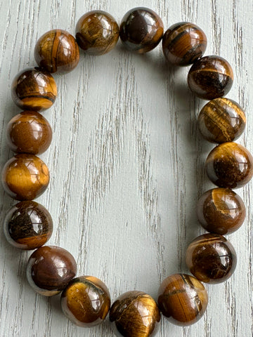 Tigers Eye Bead Bracelet 