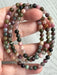 Watermelon Tourmaline 3-Row Bracelet/Necklace