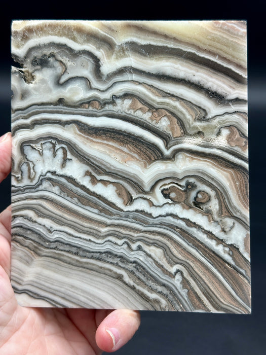 Zebra Calcite Coaster/Slab Crystal
