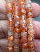Faceted Golden Sunstone Bead Bracelet