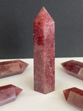 Strawberry Quartz Point - Various Choices