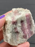 Pink Tourmaline in Raw Quartz - Various Choices