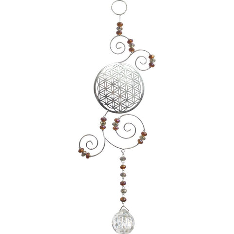 Flower of Life Suncatcher Crystal