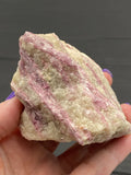 Pink Tourmaline in Raw Quartz - Various Choices