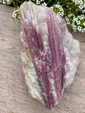 Pink Tourmaline in Raw Quartz - Various Choices