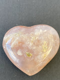 Flower Agate Puffy Heart - Various Choices