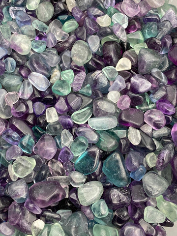 Rainbow Fluorite Crystal Chips