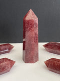 Strawberry Quartz Point - Various Choices