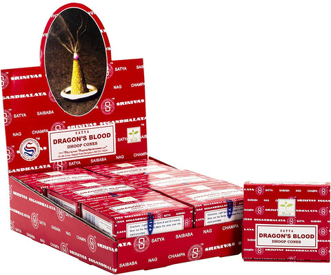 Dhoop Cones - Dragons Blood - Satya - 12 cones