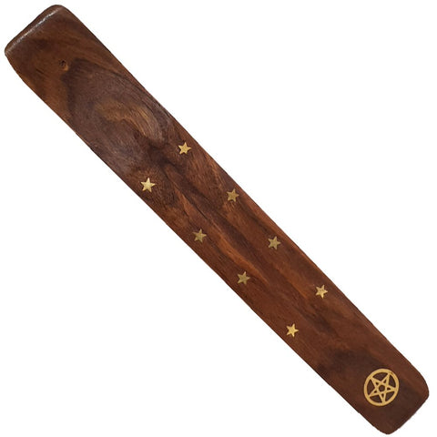Incense Holder - Wooden with Brass Inlay - Various Options
