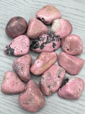 Rhodochrosite Tumbled Stone - Various Sizes