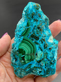 Chrysocolla Crystal Slab Slice