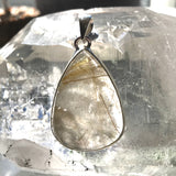 Rutilated Quartz Pendant - 925 Sterling Silver