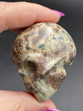 Green Russian Flower Agate Skulls - Various Choices