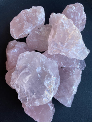 Rose Quartz Natural Rough Cut Chunks