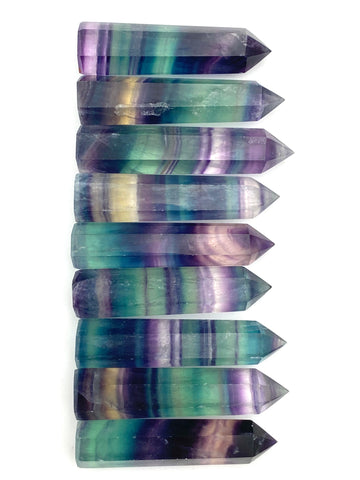 Rainbow Fluorite Point