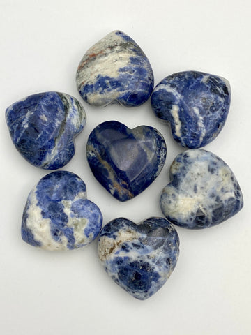 Sodalite Crystal Heart