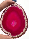 Agate Slice - Pink - Various Choices