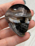 Black Banded Agate Skulls - Various Choices