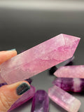 Pink Purple Fluorite Points - High Quality