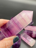 Pink Purple Fluorite Points - High Quality