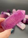 Pink Purple Fluorite Points - High Quality