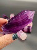 Pink Purple Fluorite Points - High Quality