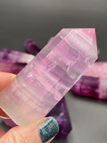 Pink Purple Fluorite Points - High Quality