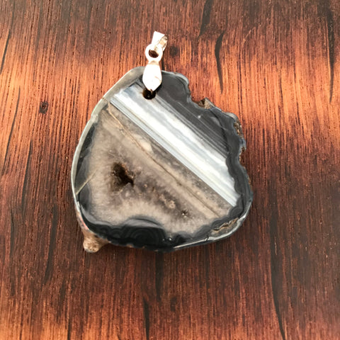 Agate Slice Pendant