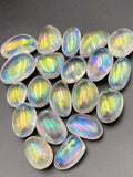 White Angel Aura Tumbled Stone - Two Sizes