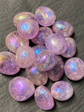 Amethyst Aura Tumbled Stone - Two Sizes