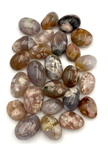 Flower Agate Tumbled Stone Crystal