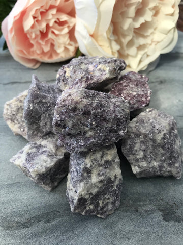 Lepidolite Rough Tumbled Stone