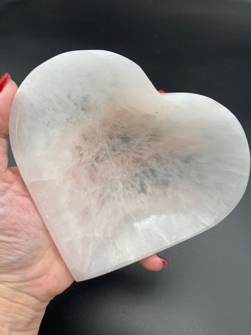 Selenite Heart Shaped Bowl